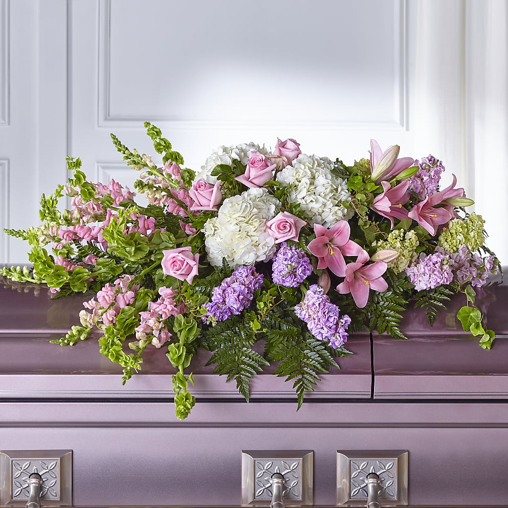 Life's Gratitude Casket Spray – ROSEMARY & PEPPER FLOWER CO, Gaylord MI