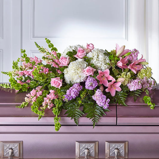 Life's Gratitude Casket Spray – ROSEMARY & PEPPER FLOWER CO, Gaylord MI