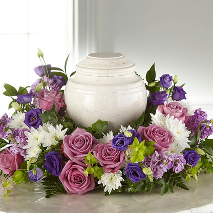 Blooming Sympathy Cremation Adornment – ROSEMARY & PEPPER FLOWER CO, Gaylord MI
