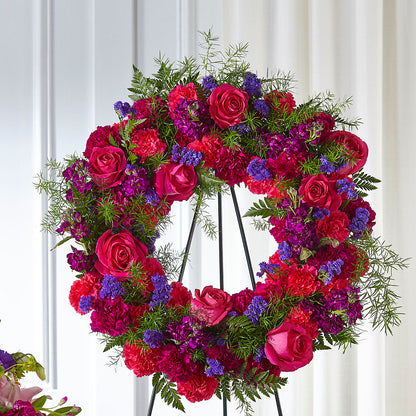 Calming Colors Wreath – ROSEMARY & PEPPER FLOWER CO, Gaylord MI