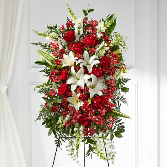 Everlasting Memory Standing Spray – ROSEMARY & PEPPER FLOWER CO, Gaylord MI