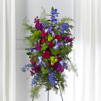 Heavenly Skies Standing Spray – ROSEMARY & PEPPER FLOWER CO, Gaylord MI