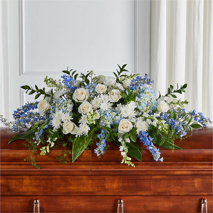 Timeless Essence Casket Spray – ROSEMARY & PEPPER FLOWER CO, Gaylord MI