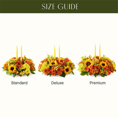Autumn Harmony Centerpiece – ROSEMARY & PEPPER FLOWER CO, Gaylord MI