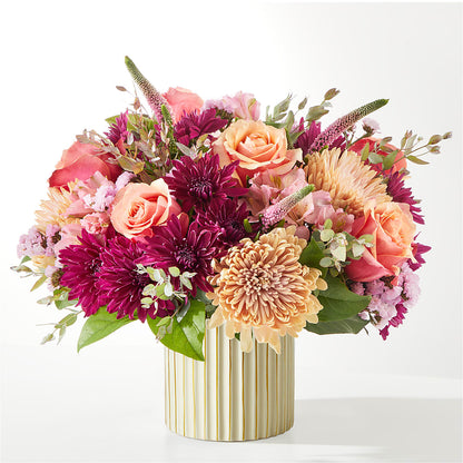 Berry Cobbler Bouquet with Ivory Vase – ROSEMARY & PEPPER FLOWER CO, Gaylord MI