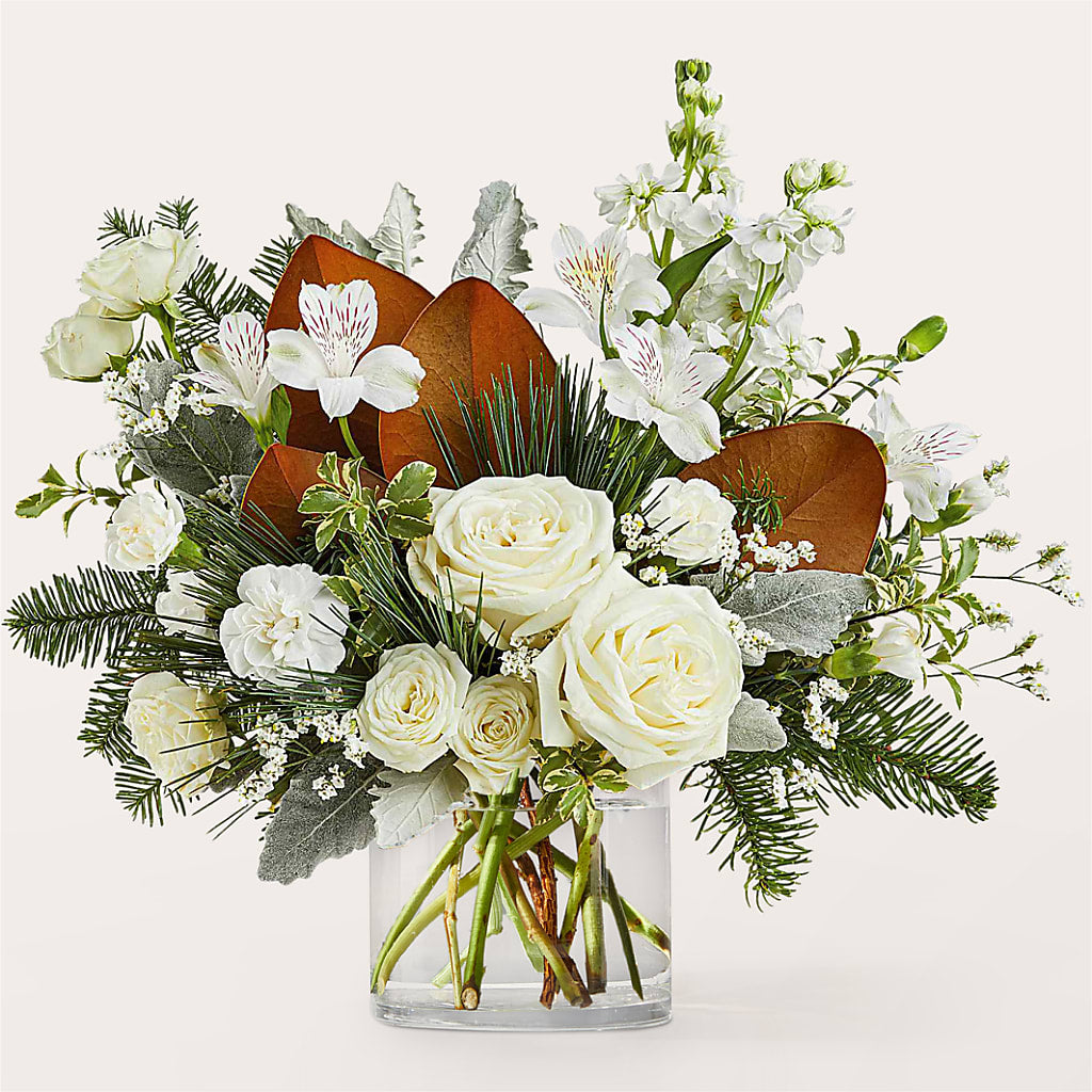 Fresh Snowfall Bouquet – ROSEMARY & PEPPER FLOWER CO, Gaylord MI