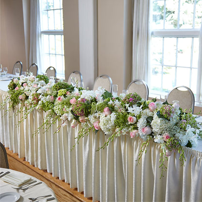 State of Joy Head Table Arrangement – ROSEMARY & PEPPER FLOWER CO, Gaylord MI