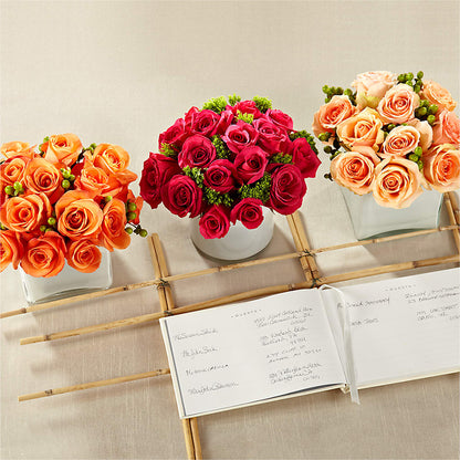 Dawn Rose Centerpiece – ROSEMARY & PEPPER FLOWER CO, Gaylord MI