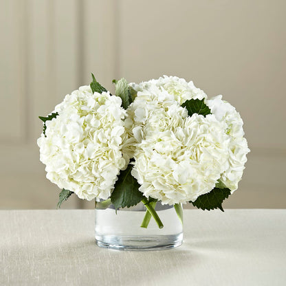 White Hydrangea Bouquet – ROSEMARY & PEPPER FLOWER CO, Gaylord MI