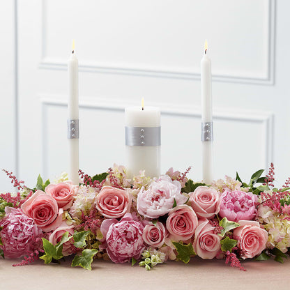 Worldwide Romance Unity Candle Arrangement – ROSEMARY & PEPPER FLOWER CO, Gaylord MI